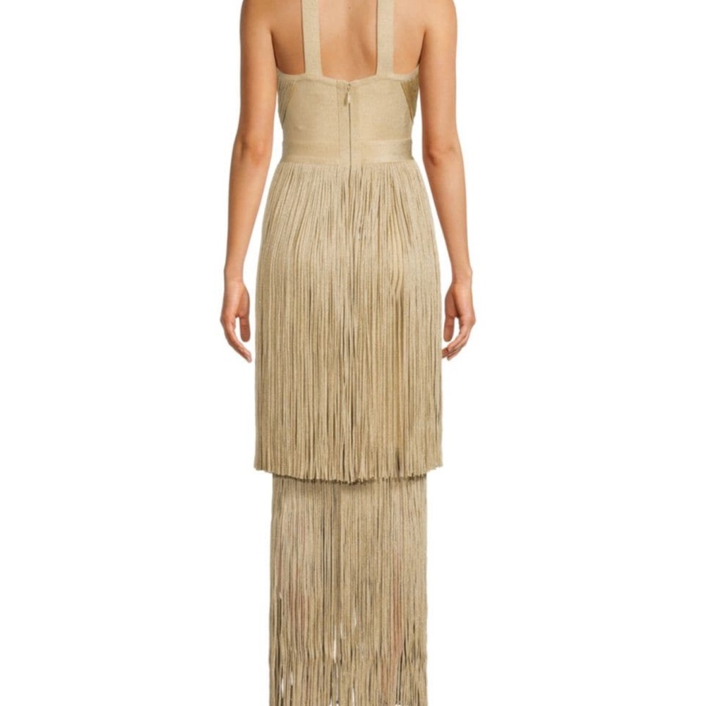 Herve Leger Strapless Gold Dress - Picture 5 of 5